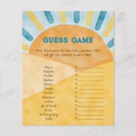 Här är Kom Blue Ray Sunshine Baby Shower Gissa