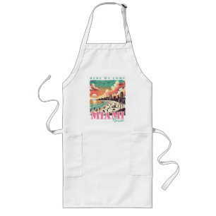 Här är Kom Miami Florida - Vintage Miami Beach Långt Förkläde