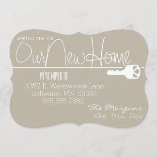 Här är nyckeln till vårt nya hem meddelande