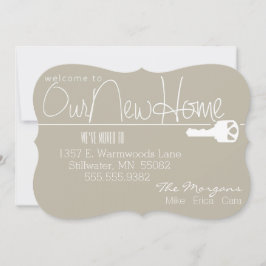 Här är nyckeln till vårt nya hem meddelande