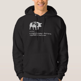 Här är Piggy T shirt Boar Hunting Vintage Gris Hoodie