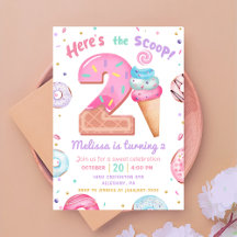 Här är Scoop Ice Cream Donut 2:a födelsedagen