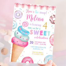 Här är Scoop Ice Cream Donut Birthday