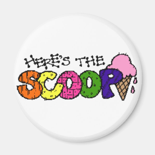Här är Scoop Magnet (Framsidan)
