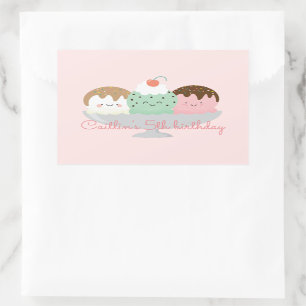 Här är scoop rektangulärt klistermärke