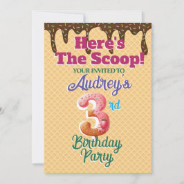 Här är Scoop Waffle Cone-inbjudan Inbjudningar