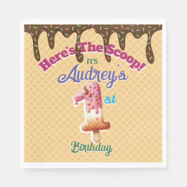 Här är Scoop Waffle Cone-inbjudan Pappersservett