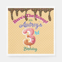 Här är Scoop Waffle Cone-inbjudan Pappersservett