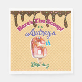 Här är Scoop Waffle Cone-inbjudan Pappersservett