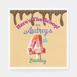 Här är Scoop Waffle Cone-inbjudan Pappersservett