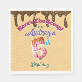 Här är Scoop Waffle Cone-inbjudan Pappersservett