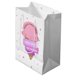 Här är skopan Glass Söt Rosa Födelsedag
