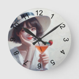 Här är till dig! rund klocka