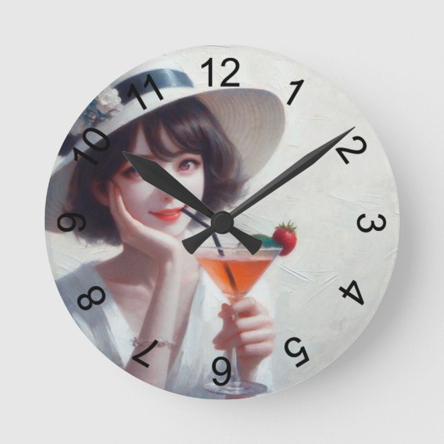 Här är till dig! rund klocka (Framsida)