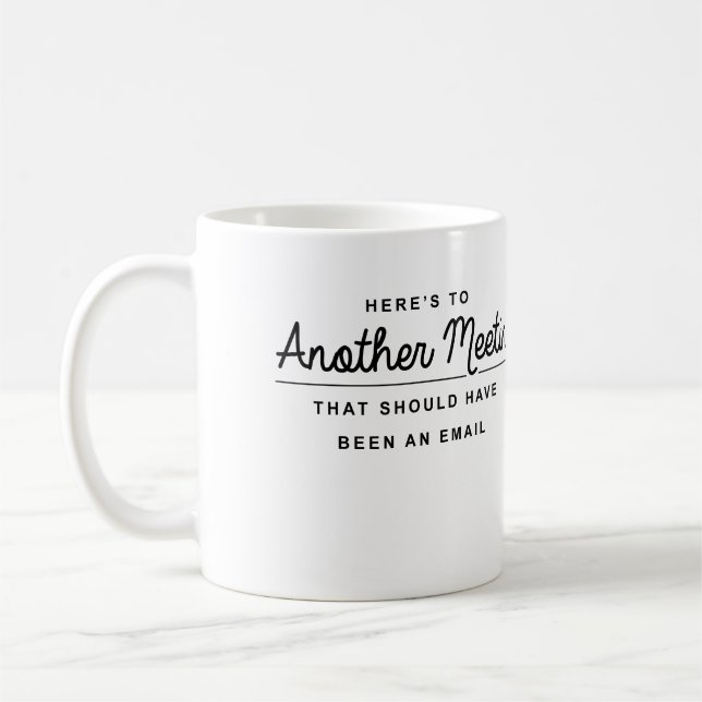 Här är till ett annat möte kaffemugg (Vänster)