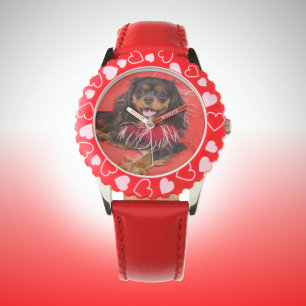 Här är Tittar på mig! Cavalier Kung Charles Watch Armbandsur