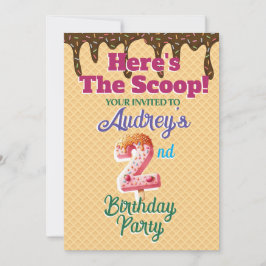 Här är våffelkon-inbjudan inbjudningar