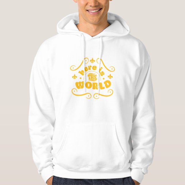 Här är världen hoodie (Framsida)