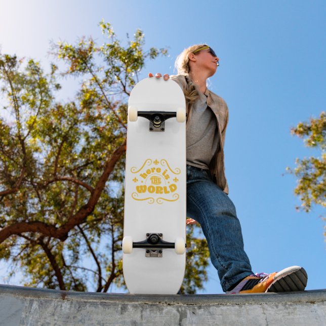 Här är världen mini skateboard bräda 18,5 cm (Utomhus 1)