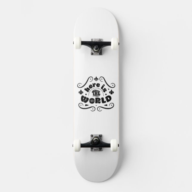 Här är världen mini skateboard bräda 18,5 cm (Framsida)