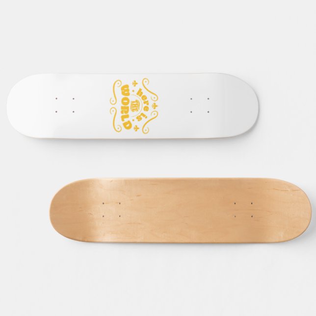 Här är världen mini skateboard bräda 18,5 cm (Horz)
