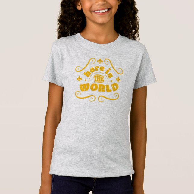 Här är världen t shirt (Framsida)
