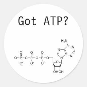 Har ATP? Runt Klistermärke