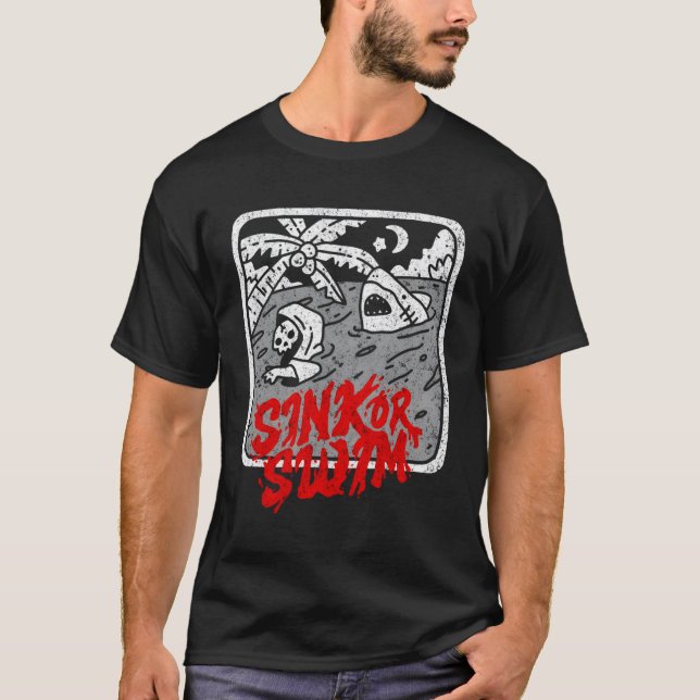 Har av bindväv eller Simma gotisk Surfer Tarot Sat T Shirt (Framsida)