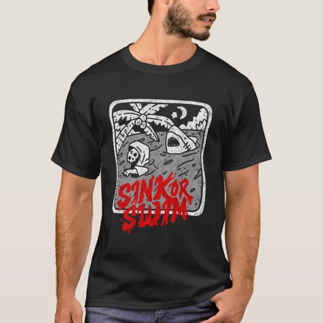 Har av bindväv eller Simma gotisk Surfer Tarot Sat T Shirt (Framsida)