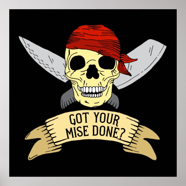 Har av din mäle klar för Chef Quote Kitchen Poster (Framsidan)