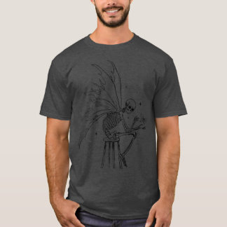 Har av Fairycore Aesthetic Skeleton Fairy Core Gru T Shirt
