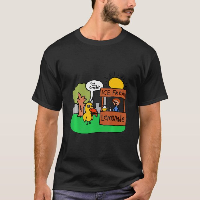 Har av färsk citronad av alla druvor Anka Funny Gi T Shirt (Framsida)