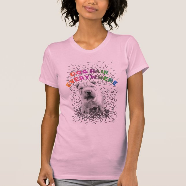Hår av hunddamT-tröja T-shirt (Framsida)