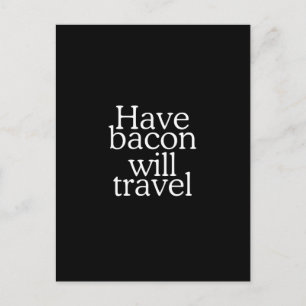 Har Bacon kommer att resa i Påstående Vykort