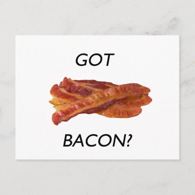 Har bacon? vykort (Framsida)