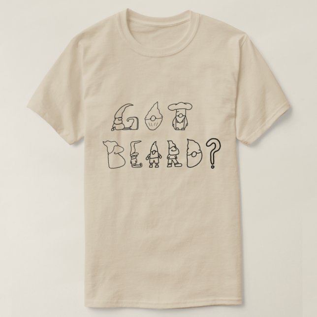Har Beard? Gnome T-Shirt (Design framsida)