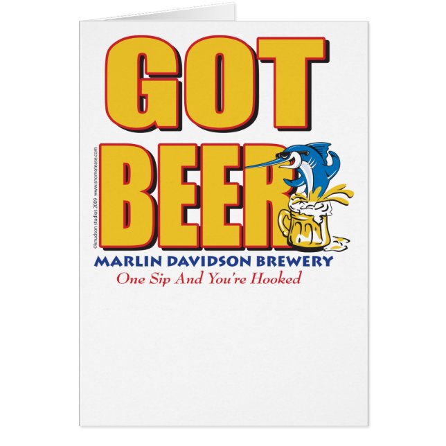 HAR-BEER-Crazy Hälsningskort (Framsidan)