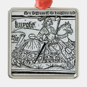 "Här Begynneth Knightesen Tale Julgransprydnad Metall