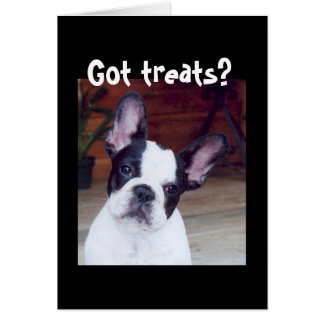 "Har behandlar?" Hälsningskort