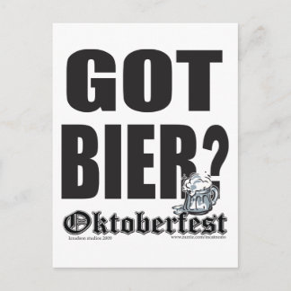 Har Bier - Oktoberfest Vykort