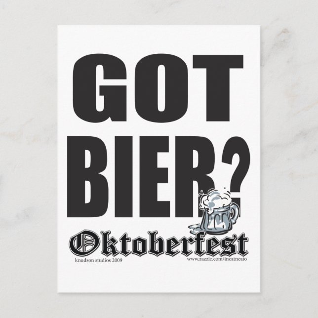 Har Bier - Oktoberfest Vykort (Framsida)