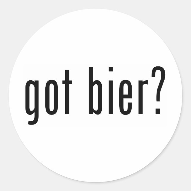 har bier? runt klistermärke (Framsida)