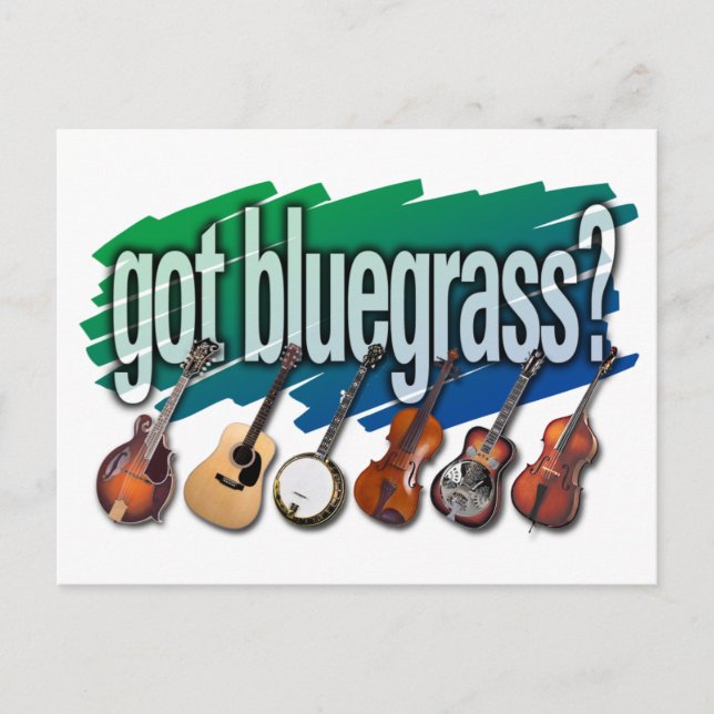 "Har Bluegrass?" Vykort (Framsida)