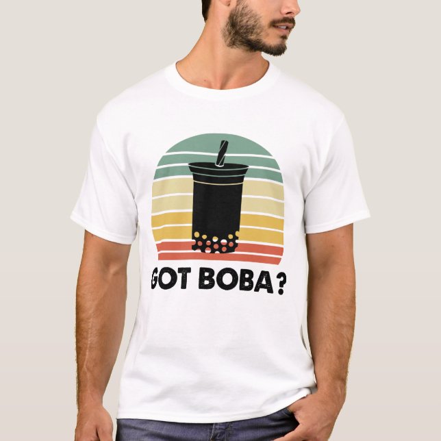 Har Boba Drink Food Related Retro Bubble Tea Gift T Shirt (Framsida)