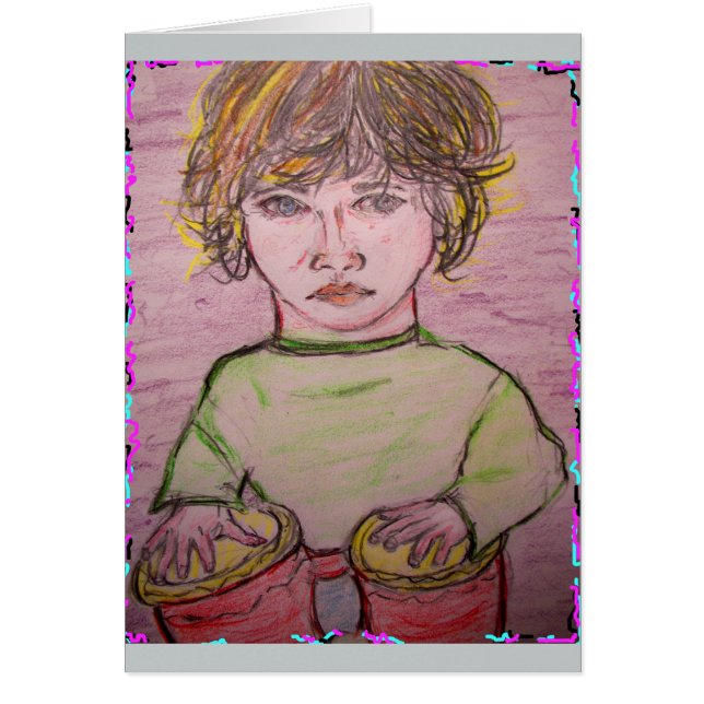 har bongos? hälsningskort (Framsidan)