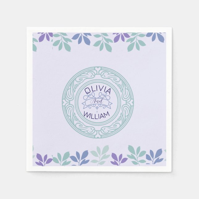 Här börjar för alltid: A Bröllop Pappersservett (Framsidan)