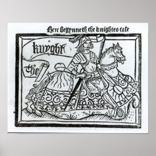 "Här börjar Knightes Tale" Poster