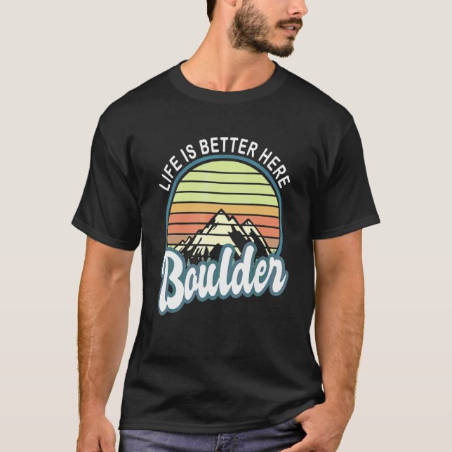 Här Boulder Colorado T Shirt (Framsida)