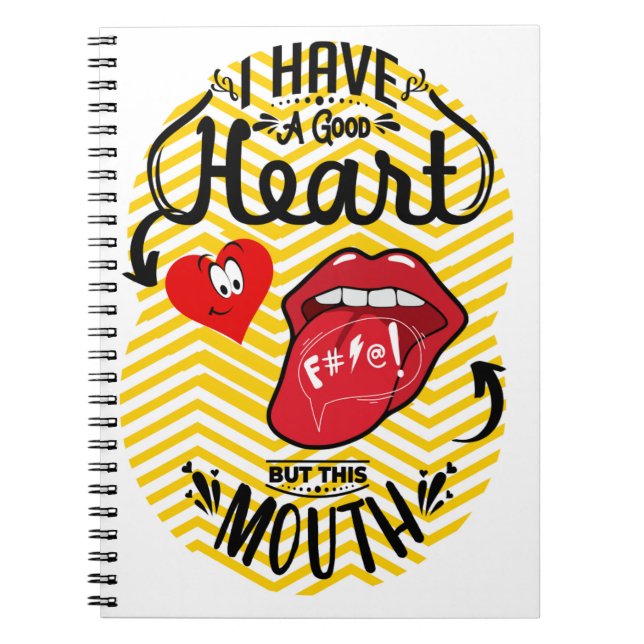 har bra hjärtmun anteckningsbok (Framsidan)