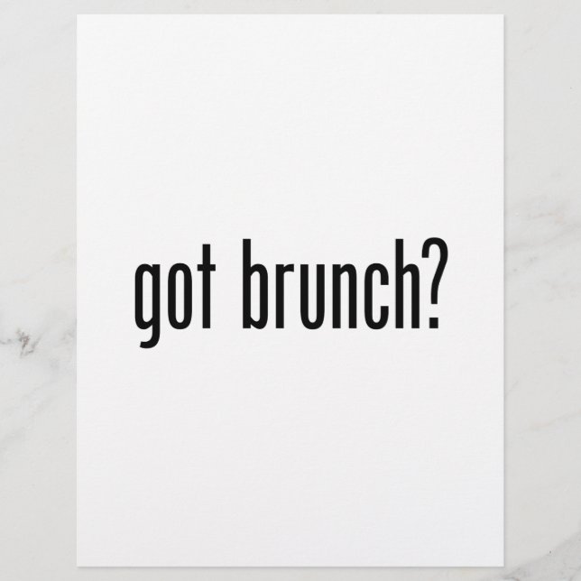 har brunch reklamblad (Framsidan)